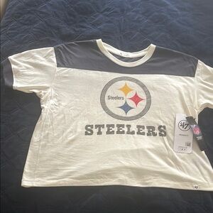 47 Steelers Shirt - Black and Cream
